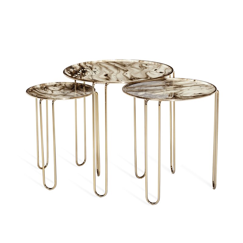 Cosette set of 3 Legs Nesting Tables