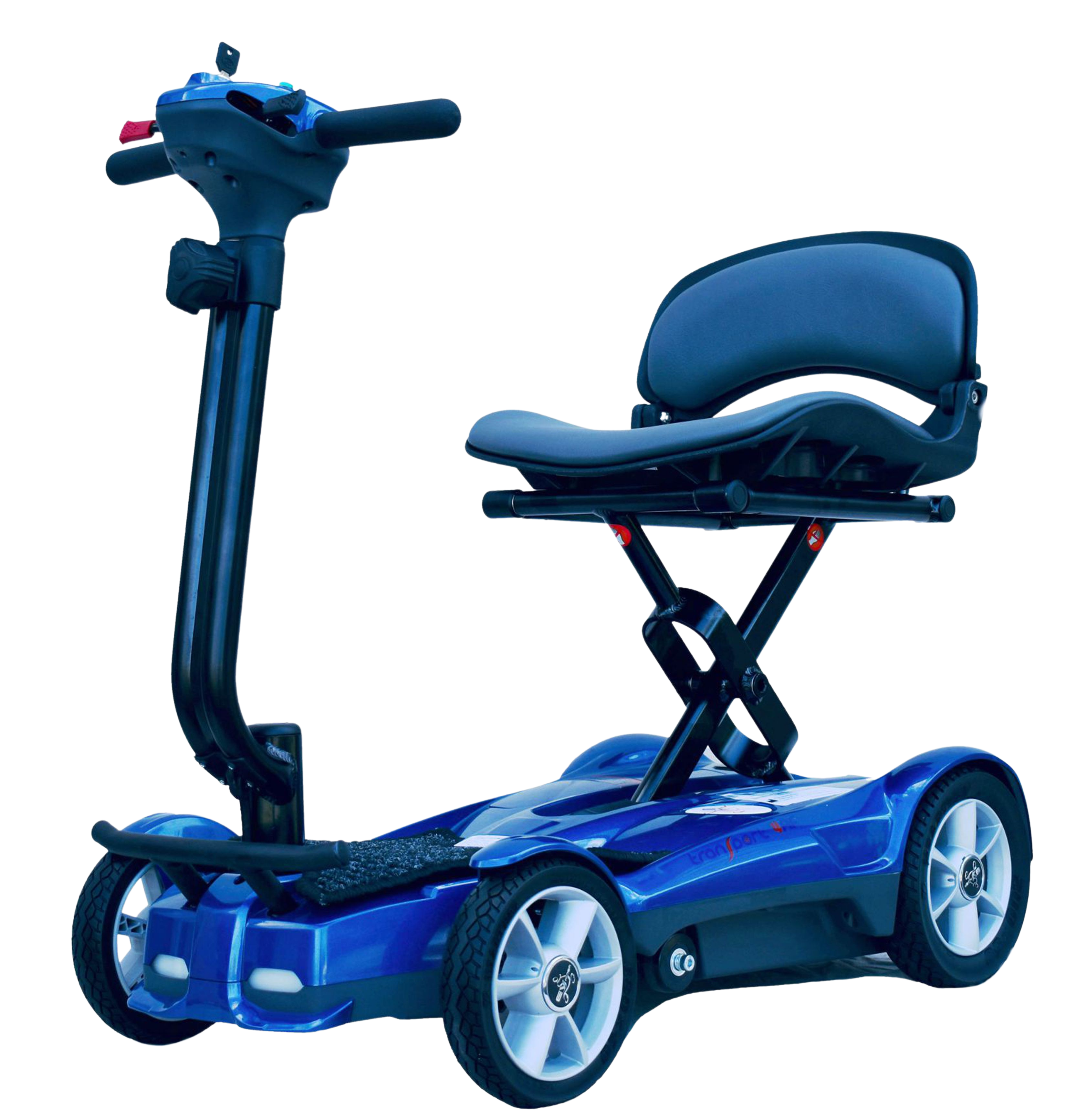 EV Rider S21F Transport AF4W Folding Mobility Scooter Sapphire Blue New