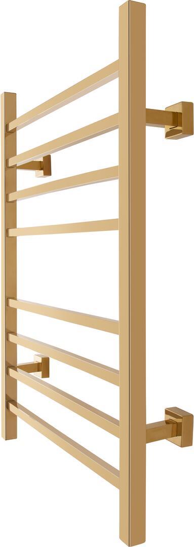 WarmlyYours TW-SR08GS-HP Sierra Dual Connection 8 Bar Towel Warmer in Gold New