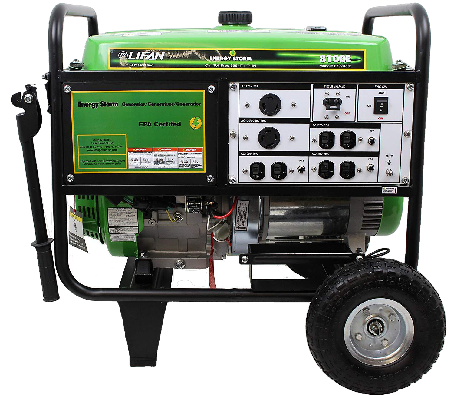 Lifan ES8100E Energy Storm 7500W/8100W Electric Start Generator Manufacturer RFB