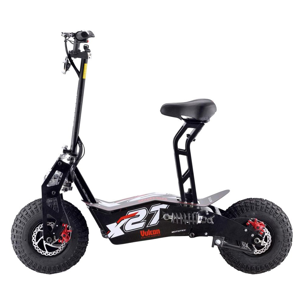 MotoTec Vulcan 48V 1600W Black Electric Scooter