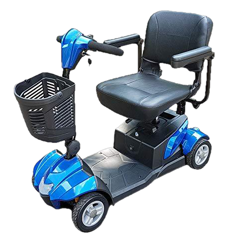 EV Rider CityCruzer 4 Wheel Electric Travel Scooter Blue Open Box