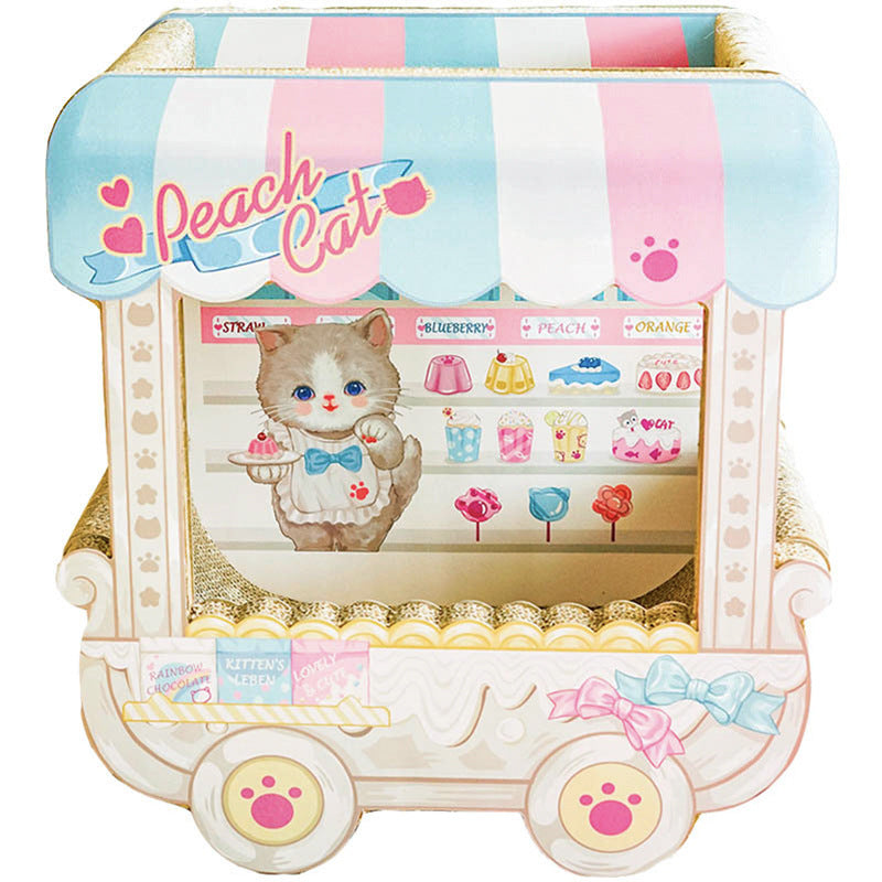 Dessert Cart Cardboard Cat Scratcher