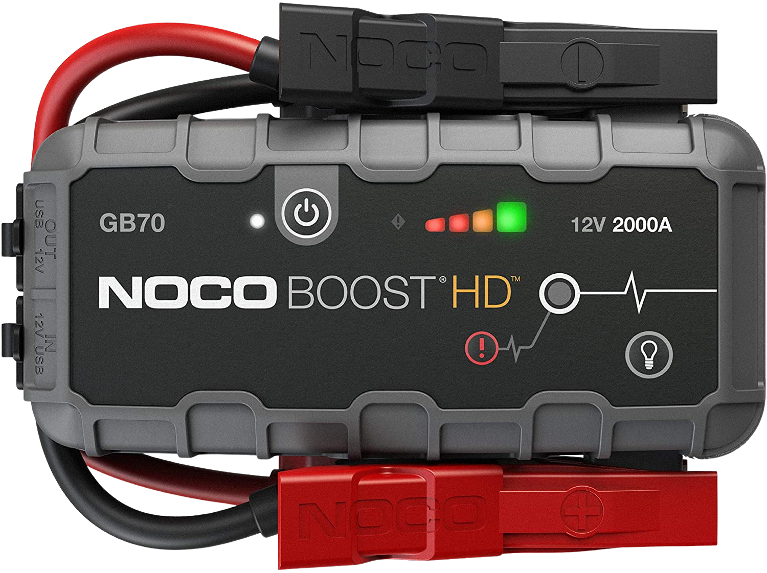 NOCO GB70 Boost HD 2000A 12 Volt UltraSafe Lithium Jump Starter Portable Power Bank Charger New