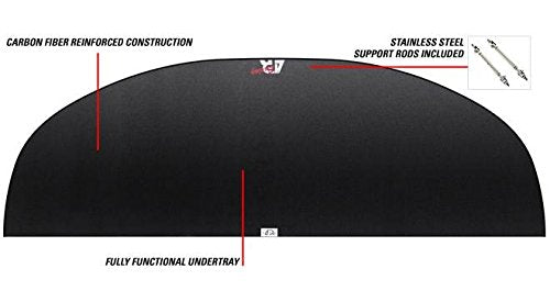 APR Performance CW-924006 Carbon Fiber Wind Splitter with Rod