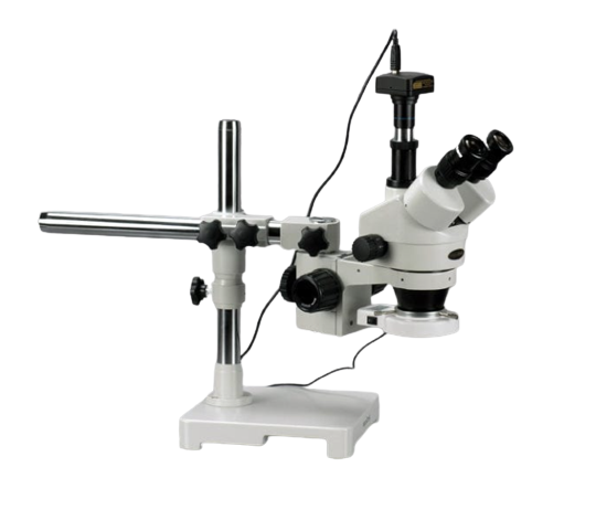 Amscope SM-3TZ-54S-5M 3.5X - 90X Trinocular LED Boom Stand Stereo Microscope Plus 5MP Camera New