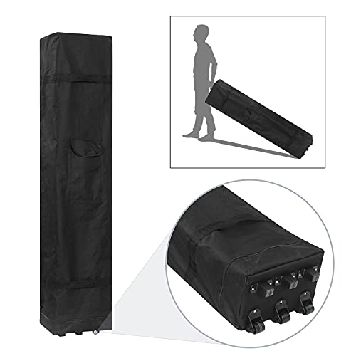 Diophros Outdoor Popup Canopy Tent, Waterproof Patio Tent 10x20 with 6 SideWalls Heavy Duty Outdoor Rooftop Tent Portable Gazebo Wedding BBQ for Catering Garden Beach Camping