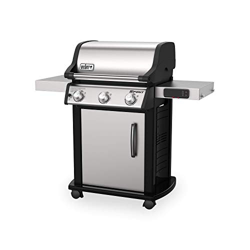Weber Spirit SX315 Smart Gas BBQ, 3 Burners, Liquid Propane, Stainless Steel (46502401)
