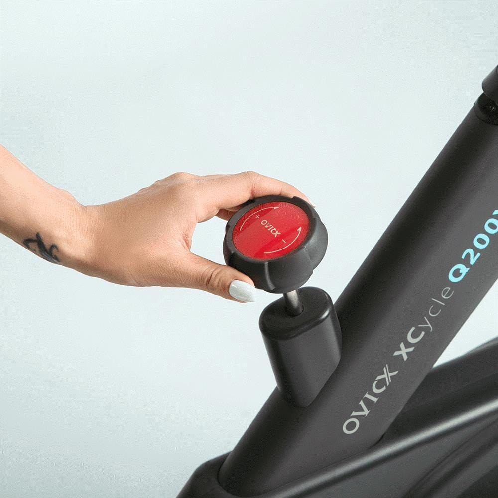 OVICX OS-EBIKE-Q200-X Stationary Exercise Bike With Immersive HD Touchscreen Display New