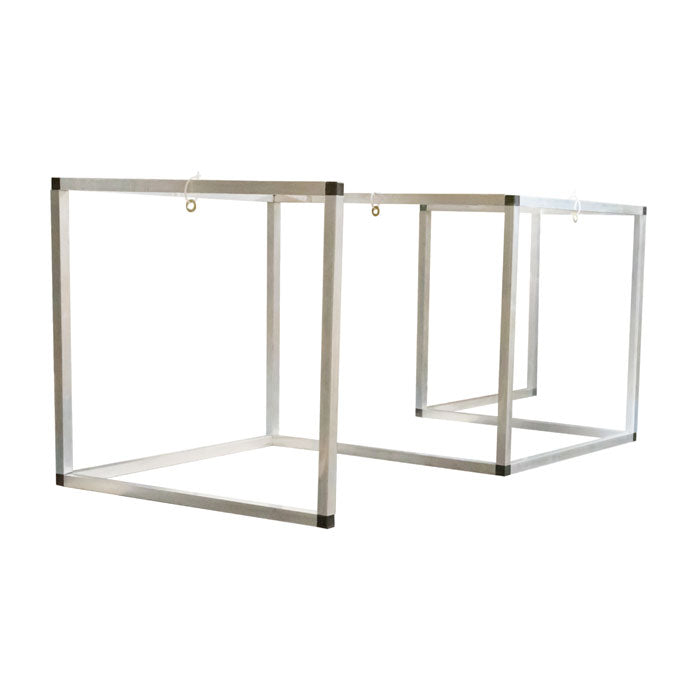 Justrite 7' X 2' Rectangular Breakroom Workspace Cough And Sneeze Guard, PVC In Aluminum Frame