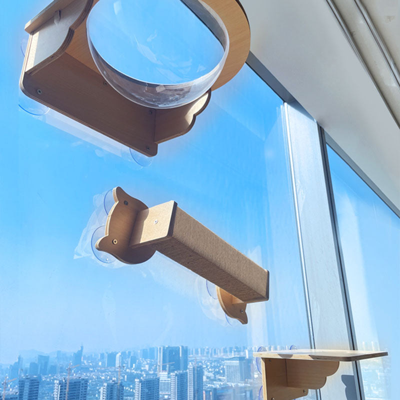 Wood Cat Window Perch