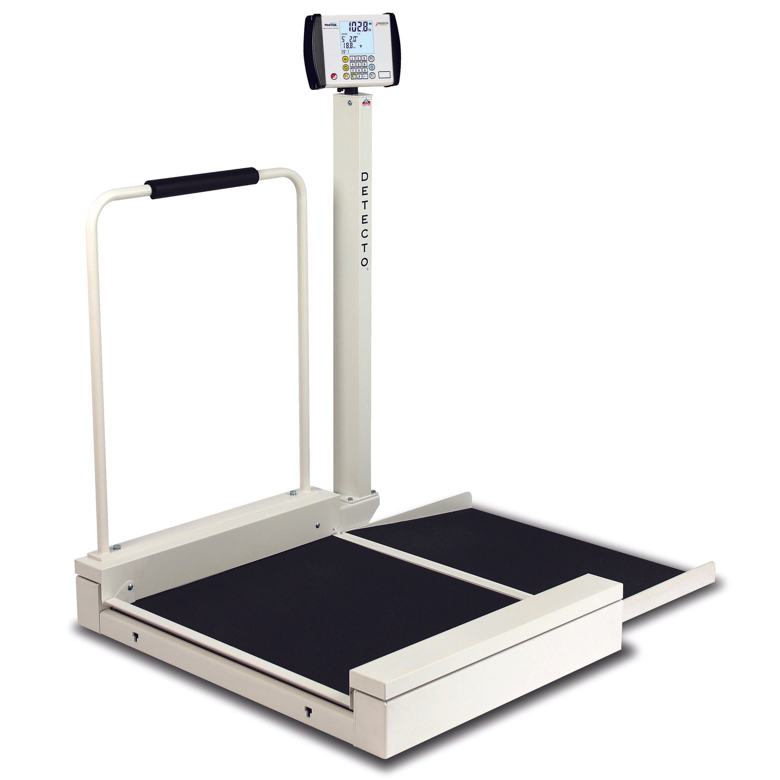 Detecto 6495 Stationary Heavy-Duty Wheelchair Scale