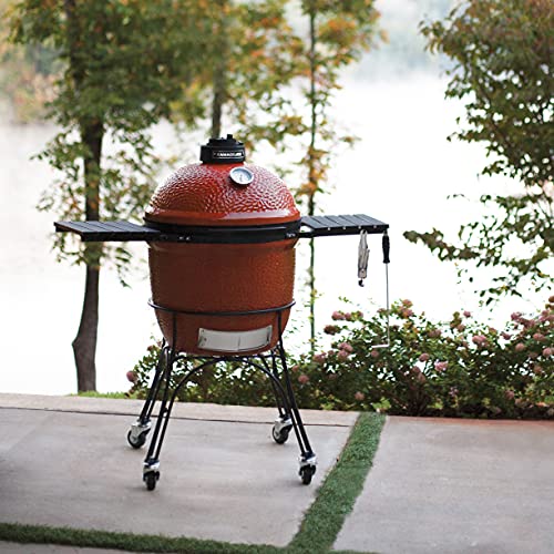 Kamado Joe KJ23RH Classic I Charcoal Grill, 18 inch, Blaze Red