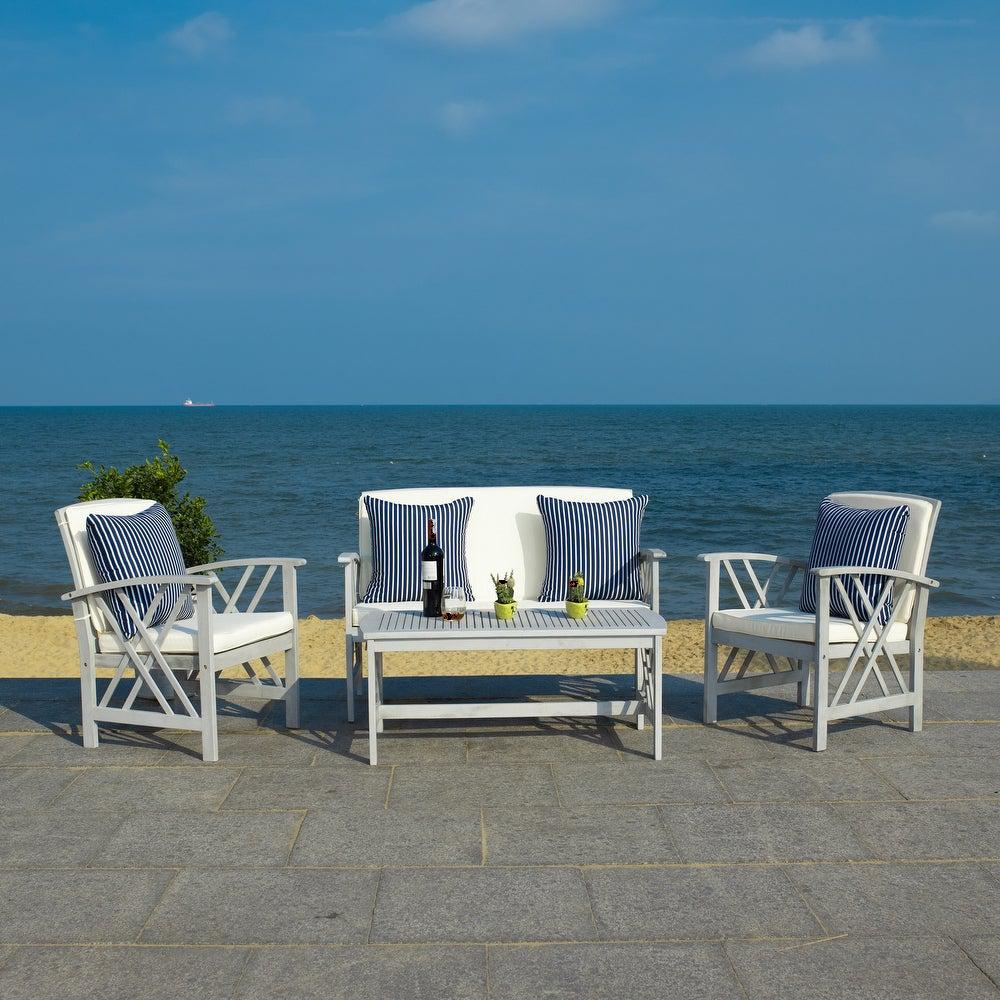 Safavieh Outdoor Living Fontana 4 Pc Outdoor Set