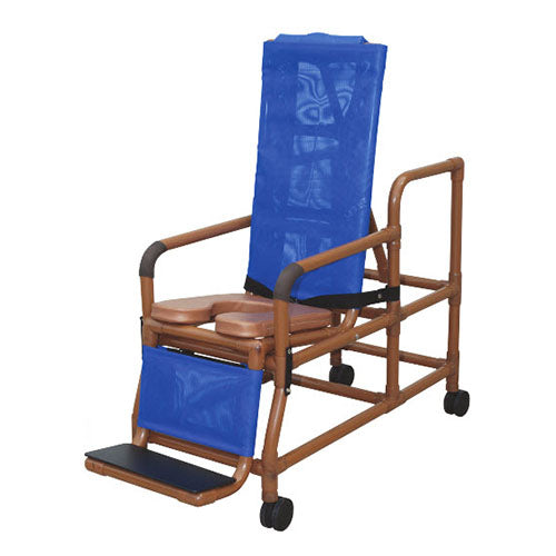 MJM Wood Tone Tilt-N-Space Shower Chair