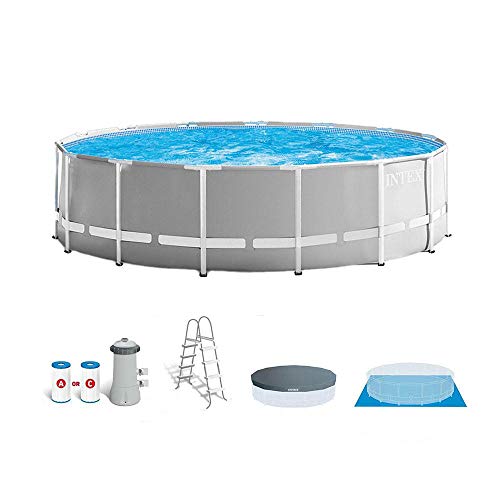 Intex 15ft x 48in Prism Swimming Pool Set w/Ladder, Cover and Maintenance Kit