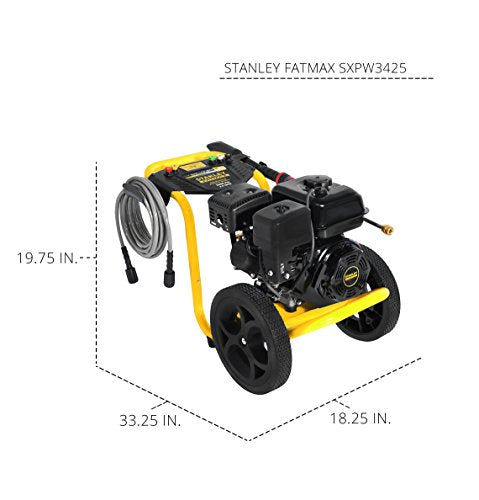 Stanley FATMAX SXPW3425 3400 PSI @ 2.5 GPM Gas Pressure Washer Powered (49-State)