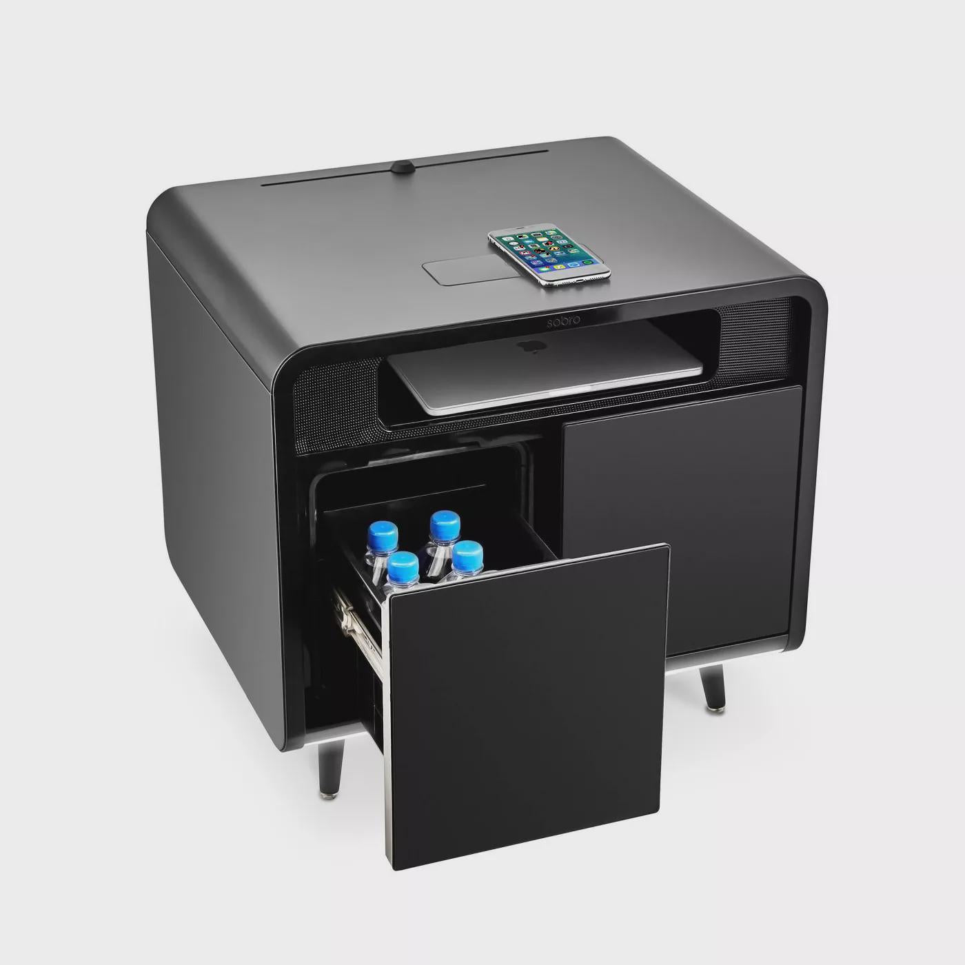 Smart Side Table with Cooling Drawer - Sobro