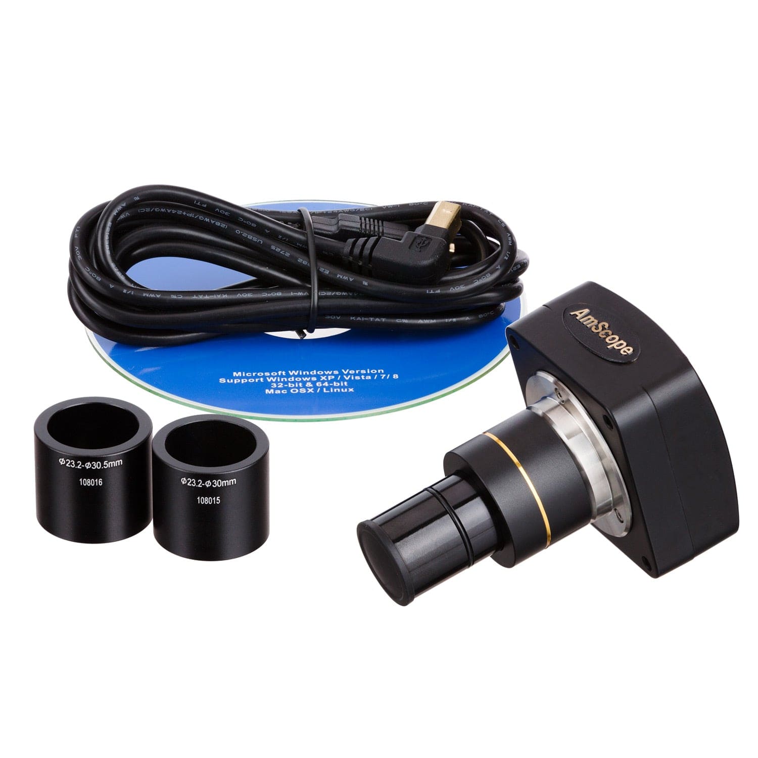 Amscope SM-2TX-3M 3.5X - 45X Trinocular Stereo Zoom Microscope with Dual Halogen Lights with 3MP Camera New