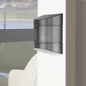 Crowd Control Barrier with Retractable Belt - Wall Mount, 24'