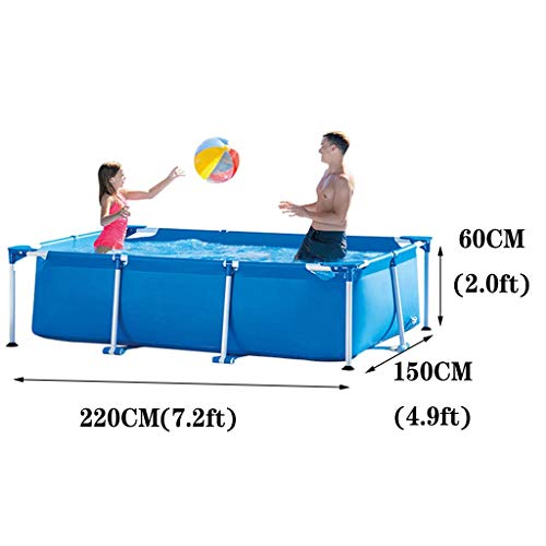 YHRJ Inflatable Bath Swimming Pools for Gardens,Bracket Swimming Pool, Thick Summer Open-air Pool, Oversized Folding Paddling Pool, Home Adult Children's Pool, with Cover