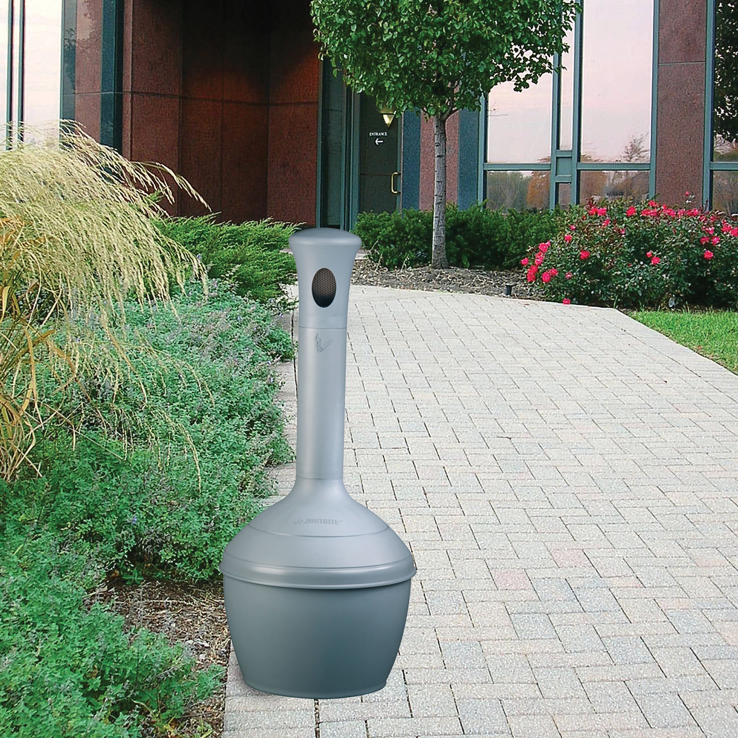 Justrite Elite™ Smoker’s Cease-Fire® Cigarette Butt Receptacle