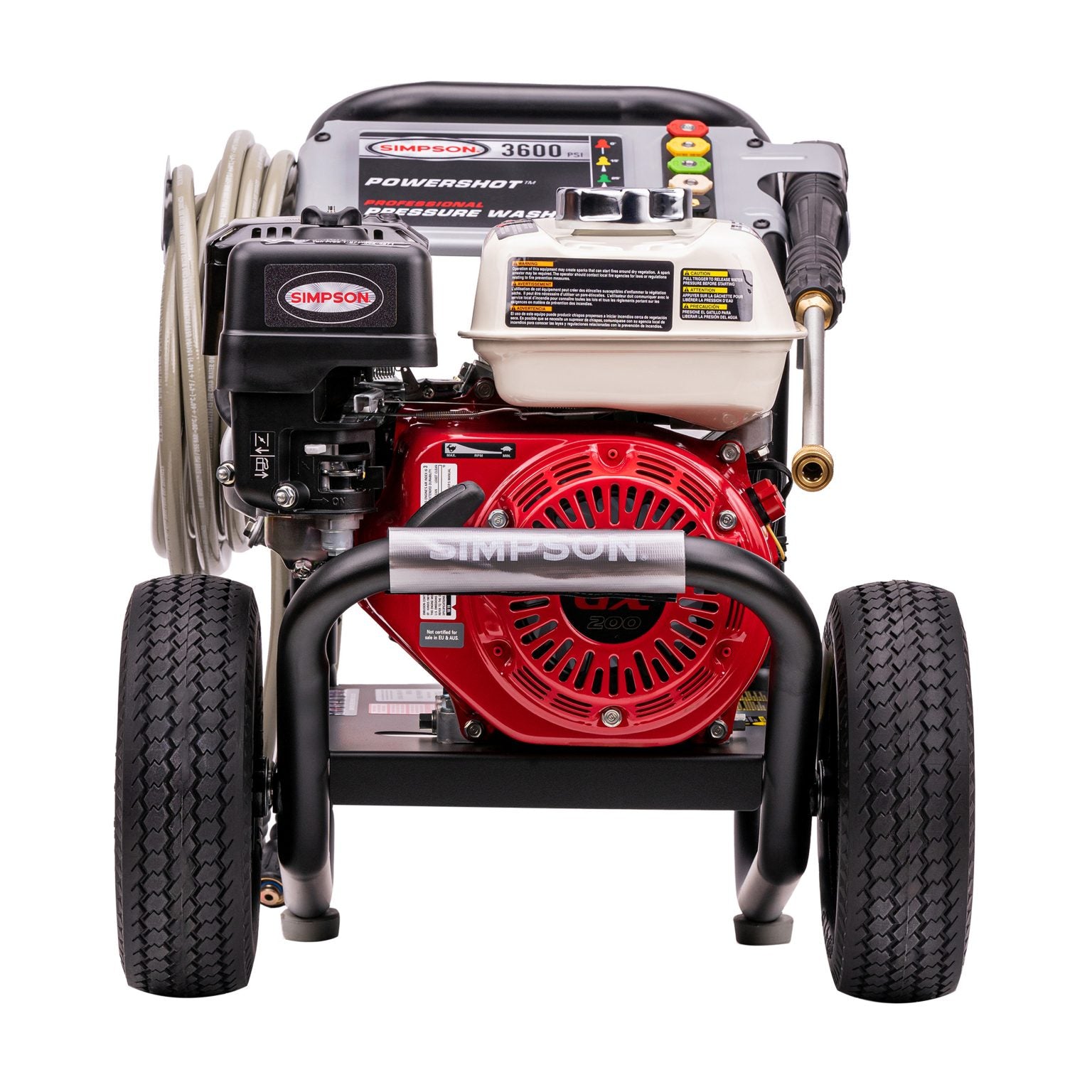 Simpson PowerShot 3600 PSI 2.5 GPM Honda GX200 PS60995 / 60996 Gas Pressure Washer