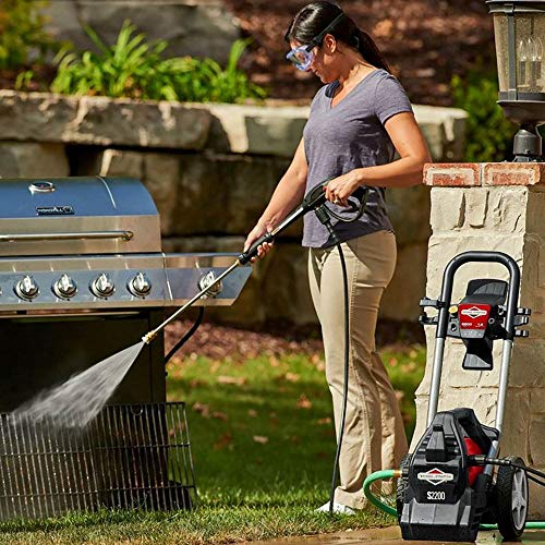 Briggs & Stratton S2200 2200 MAX PSI at 1.0 GPM Electric Pressure Washer with Detergent Foamer, 25-Foot High-Pressure Hose, and Turbo Nozzle