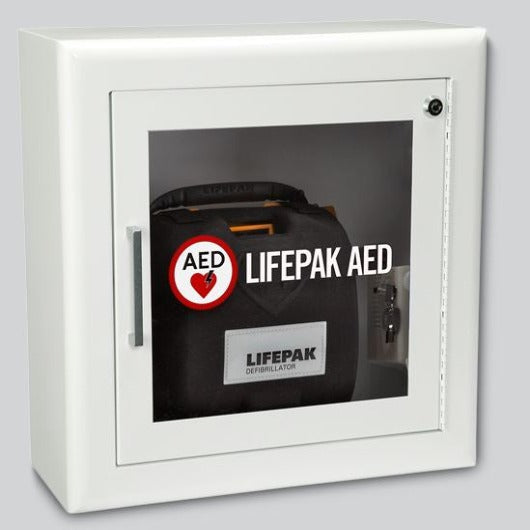 Physio-Control AED Cabinet Surface-Mount with Strobe Light and Audible Alarm