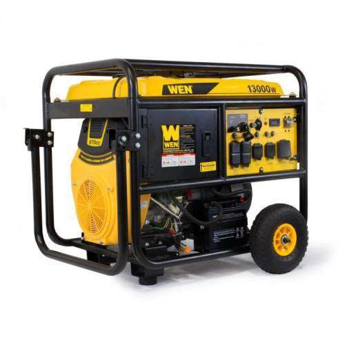 WEN 5613K 13000W/11000W Portable Standby Generator with Wheel Kit and Electric Start New