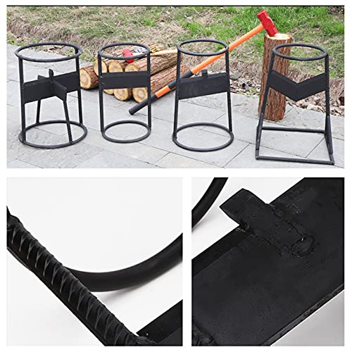 zlw-shop Hand Cast Steel Kindling Wood Splitting 20.0 Inches (H) Wood Splitting Tool Home Farm Firewood Kindling Splitter with Enlarged Base