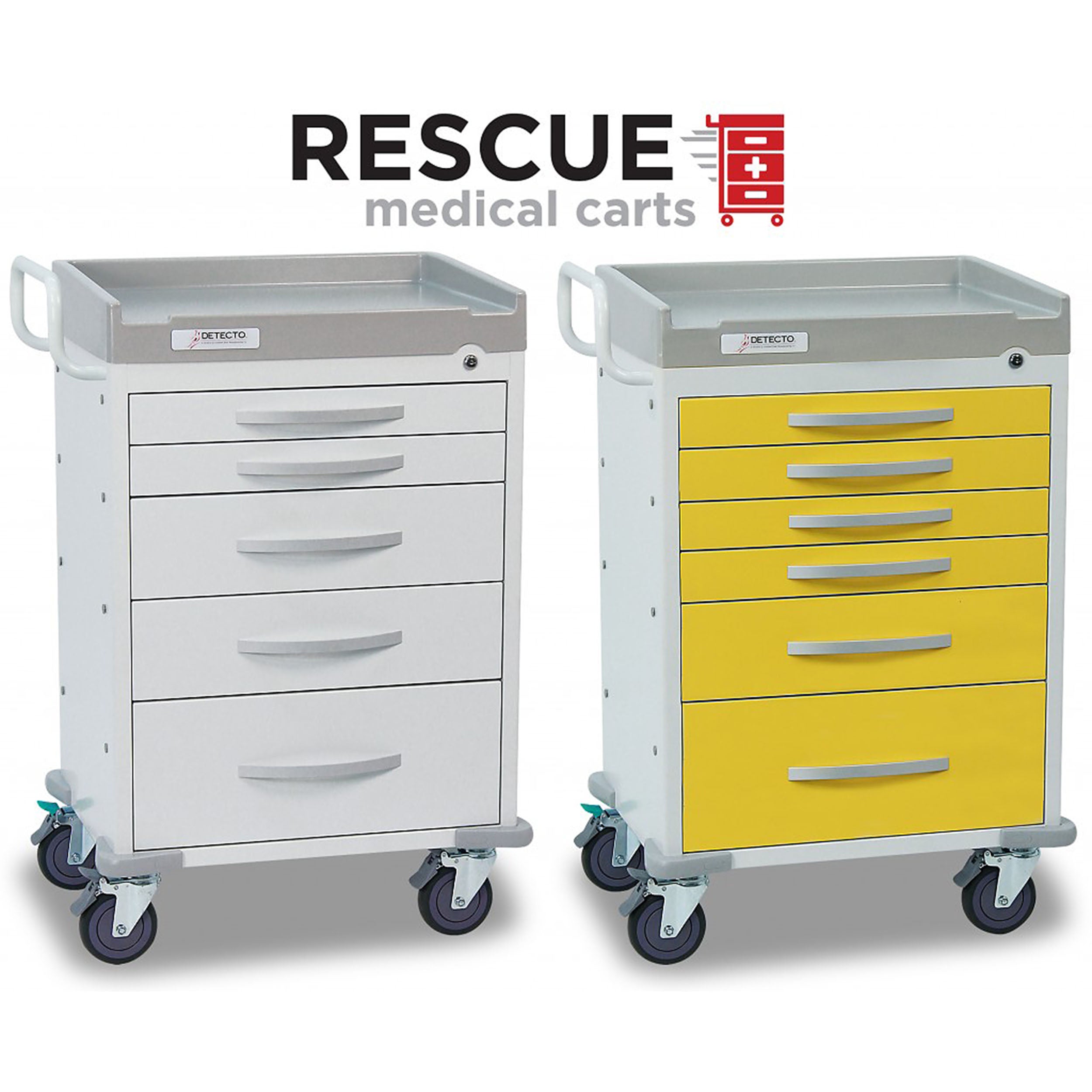 Detecto Rescue Series Isolation Medical Cart