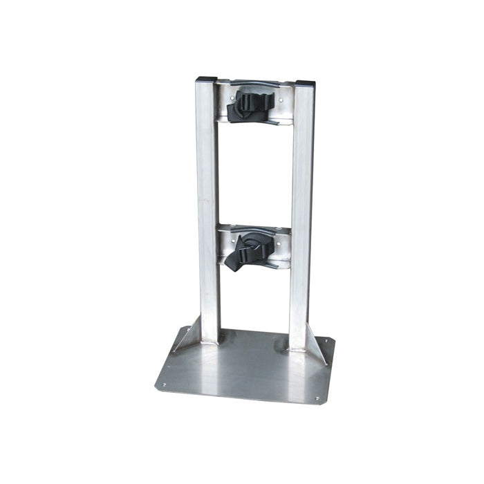 Justrite Stainless Steel Gas Cylinder Stand, 1 Cylinder Capacity