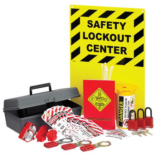 JJ Keller Lockout/Tagout Wall-Mount Station with Removable Kit