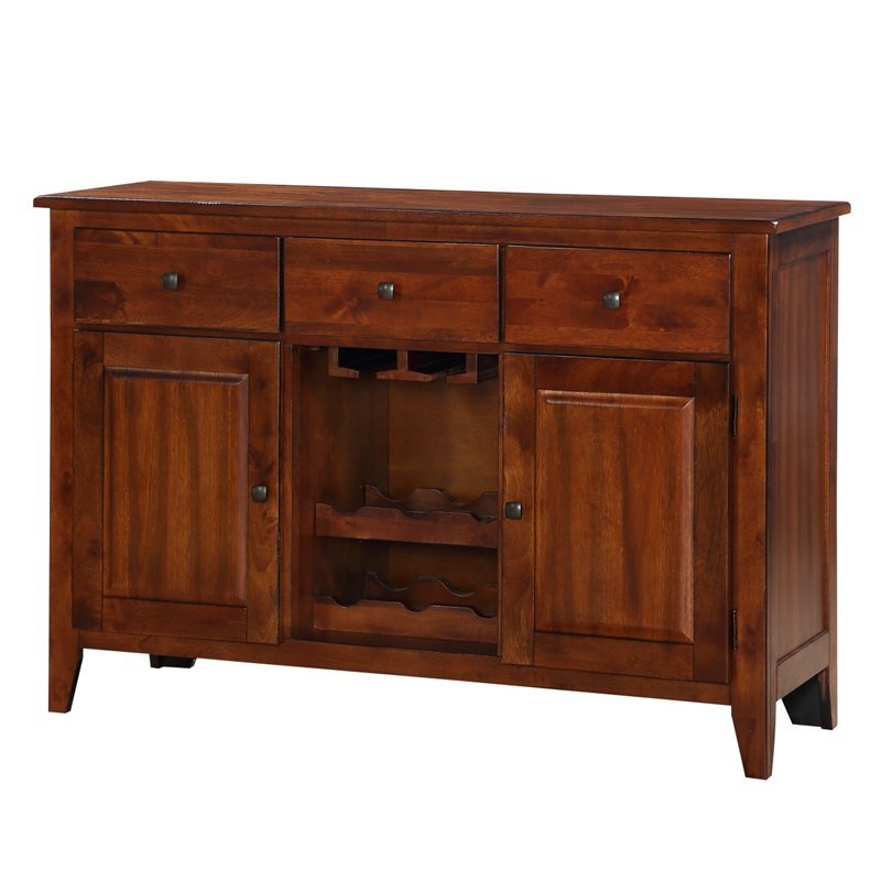 Buffet with Wine Storage in Brown