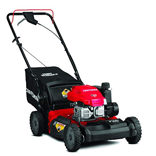 Craftsman 12AVU2V2791 149cc Engine Front Wheel Drive Self Propelled Lawn Mower, Red and Black