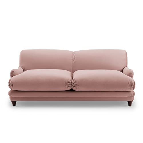 Nora Velvet Sofa, Blush