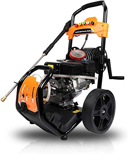 ETOSHA Gas Pressure Washer 4800PSI 6.5HP 210cc Washer Pressure System with Spray Gun 65ft Flex Hose and 5 Nozzles OHV 4-Stroke Easy Start(Orange/Black)