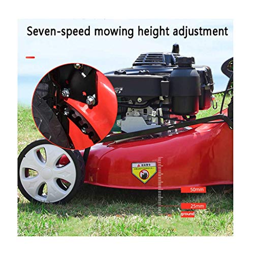 wangzi Self-propelled Lawnmower Self-propelled Hand-Push Lawn Mower Lawn Mower Household Cutting Height 20-50cm Cutting Width500mm