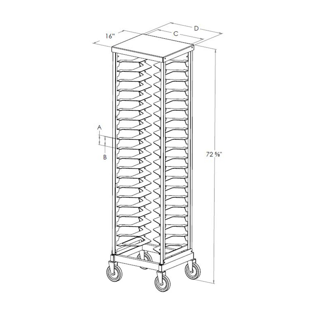 PVI Food Service Single Pizza Rack