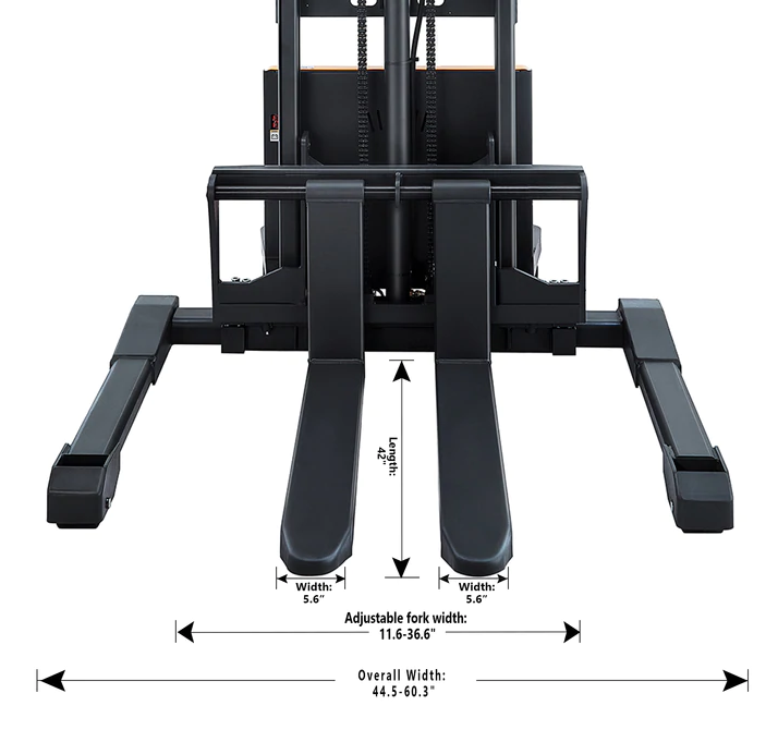 Apollolift A-3008 Semi-Electric Straddle Stacker 118