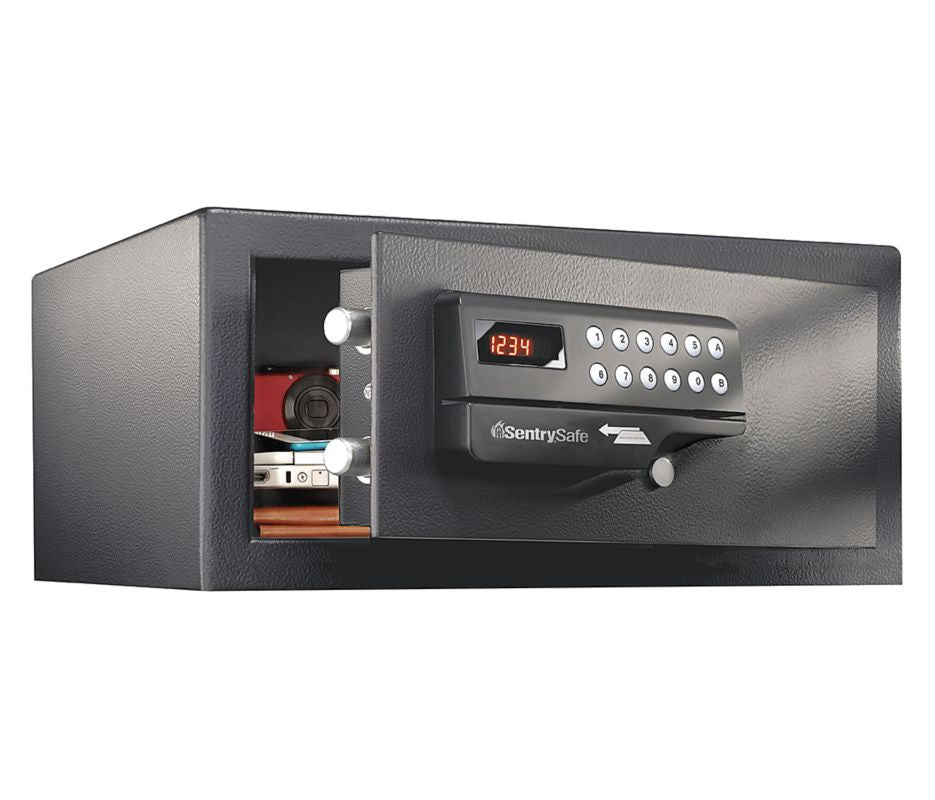 Security Safe, 0.4 cu. ft., 20lb., Black