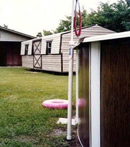 Super Swim 91192 Two Part Pole Ground Pool Adapter Base Swimming Tether System