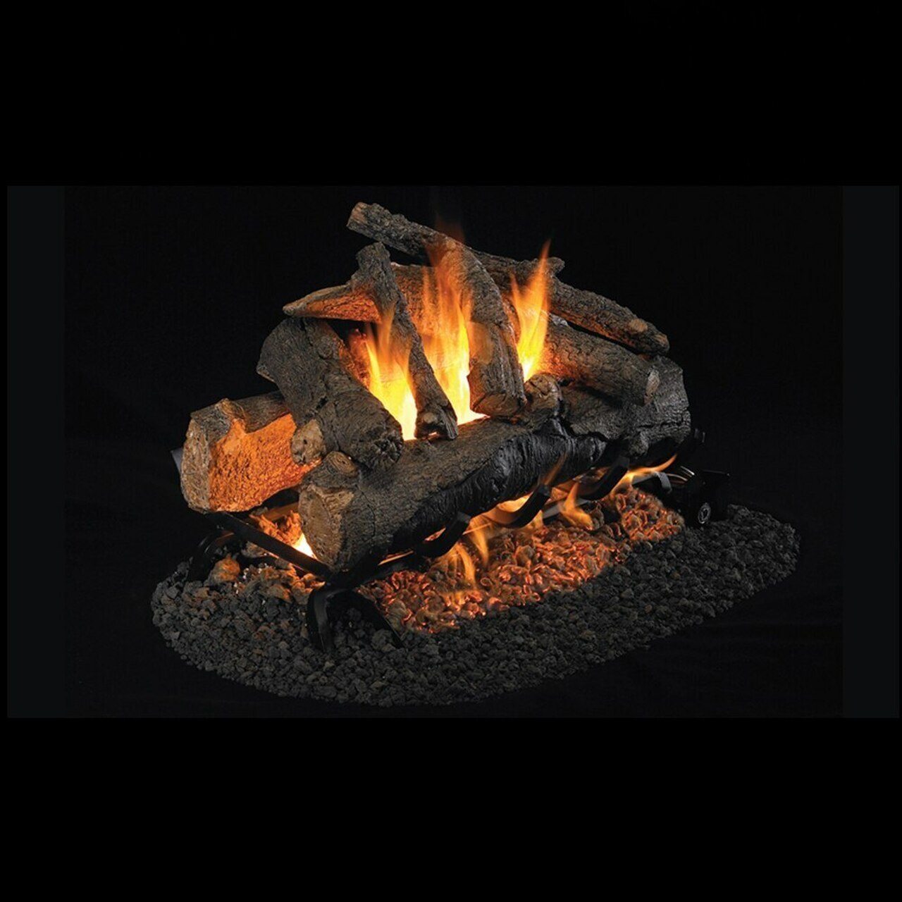 Real Fyre 30 Inch American Oak See Thru Gas log Set