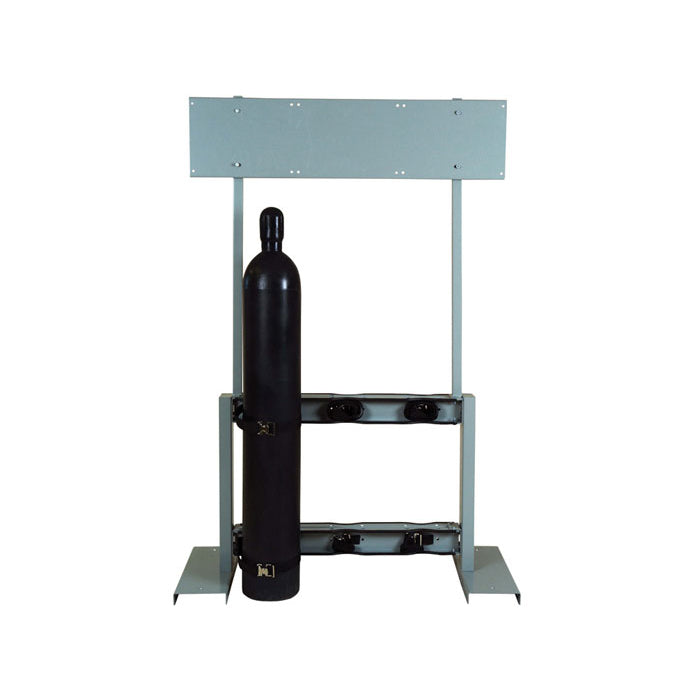 Justrite Gas Cylinder Process Stand, 6 Cylinder Capacity, Back-To-Back, Steel