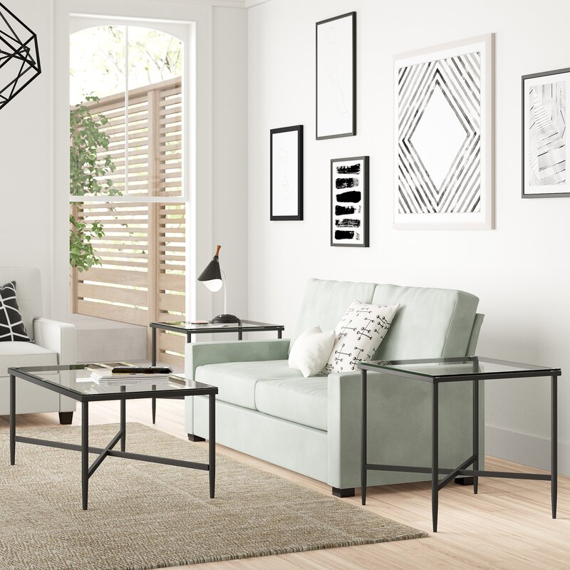 Melanie 3 Piece Coffee Table Set