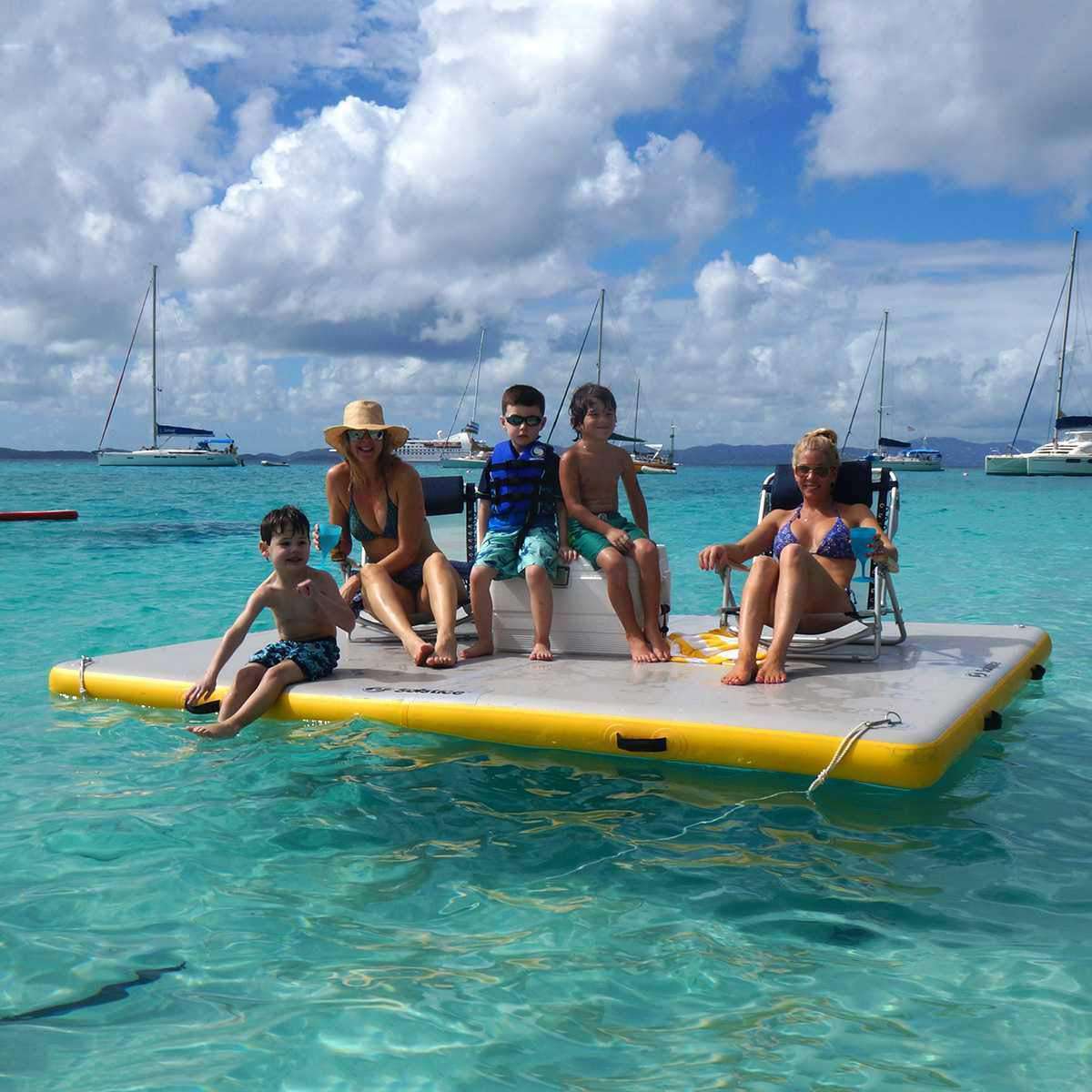 Swimline Solstice 30805 8 x 5 ft. Floating Lounge Dock New