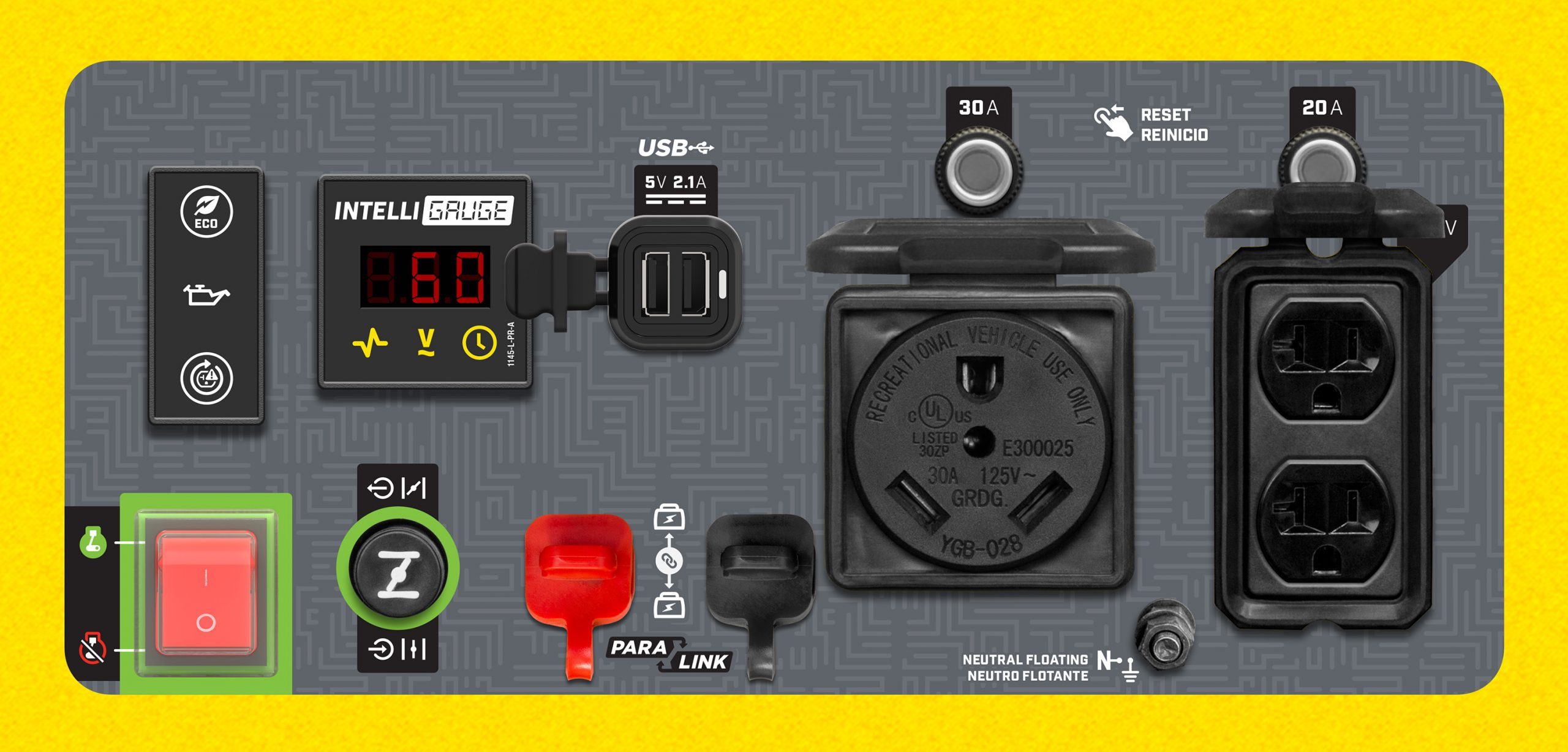 Champion 200955 3500W/4250W Open Frame Inverter Gas Ultra Quiet Generator New