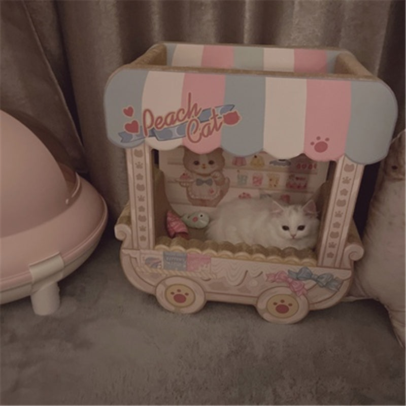 Dessert Cart Cardboard Cat Scratcher