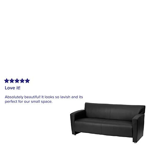 Flash Furniture HERCULES Majesty Series Black LeatherSoft Sofa